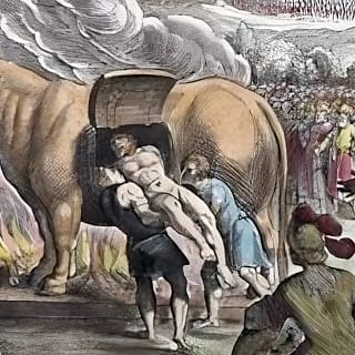 Touro de Bronze - representação