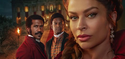 Grazi Massafera caracterizada como Dona Beja na nova série da HBO Max em cena de época